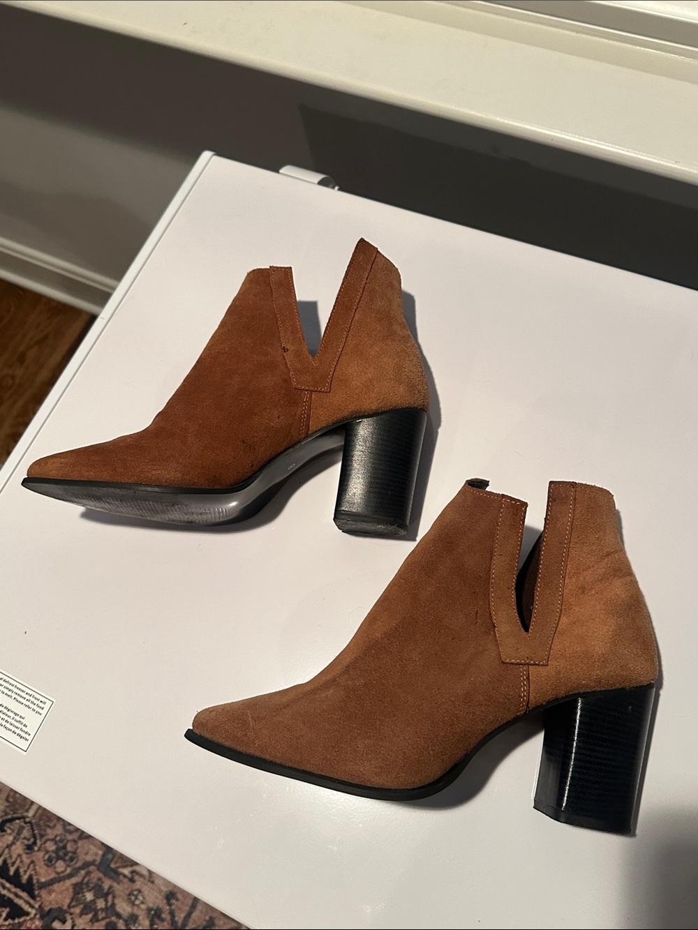 Nasty Gal Brown Suede Pointed Toe Ankle Booties